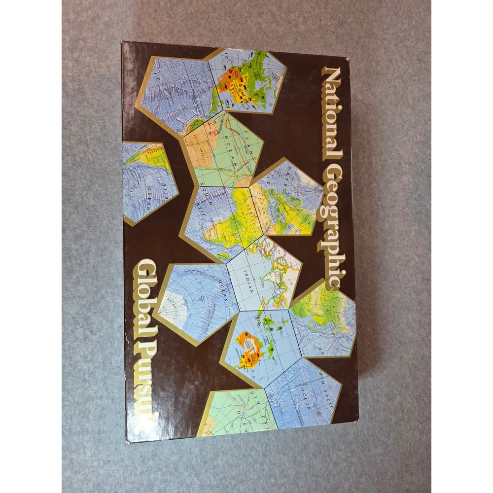 National Geographic Global Pursuit Trivia Board Game Complete